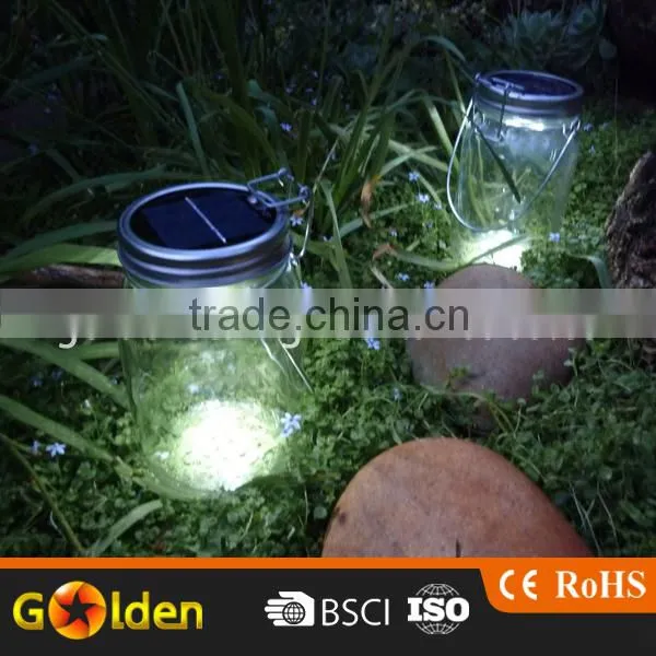 4 Led Mgnetic Handle Hanging Christmas Mason Sun Pendant Light Jar