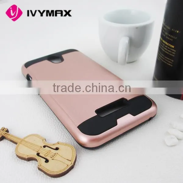 Rugged Armor Hybrid Heavy Duty Slim Case Cover Stand For Zte Z820/ Obsidian Colorful photo-6