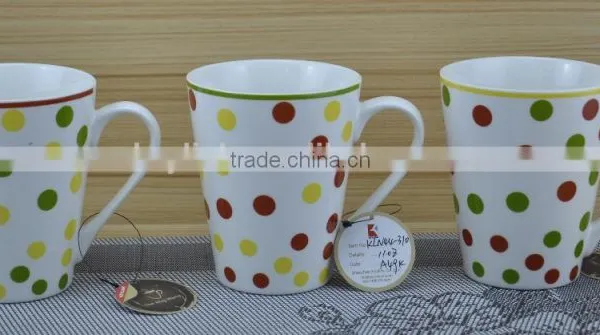 11OZ Maple Leaf Design Full Decal Print Coffee Cups, Shiny Surface New Bone China Mug, KL8009-317 photo-4