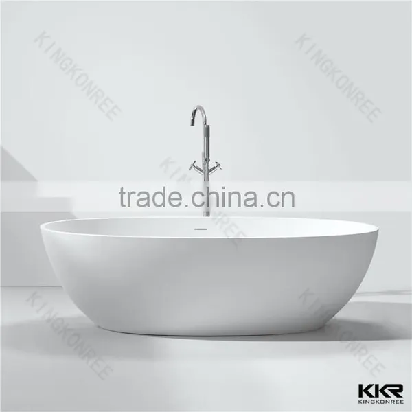 Black Whirlpool Bathtub , Solid Surface Black Bathtub photo-5