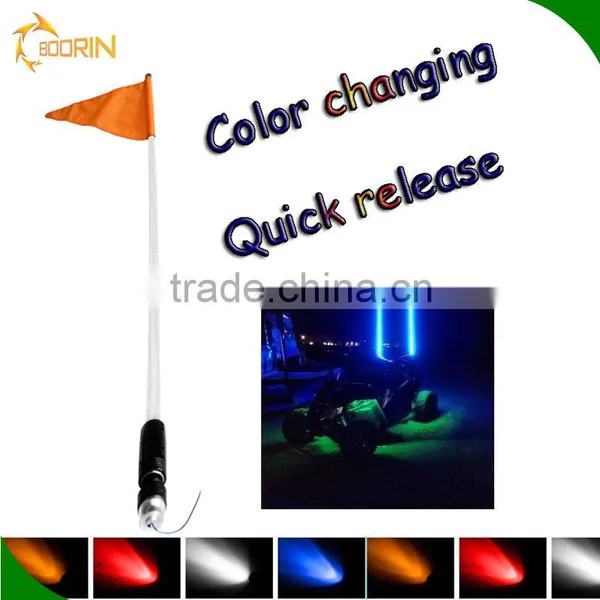 Outdoor Parts With Remote Control Safety Red Lighted American Flag Decorative Flag photo-4