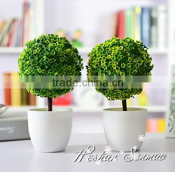 High Simulation Table Centerpieces Artificial Potted Mini Bonsai Tree photo-2
