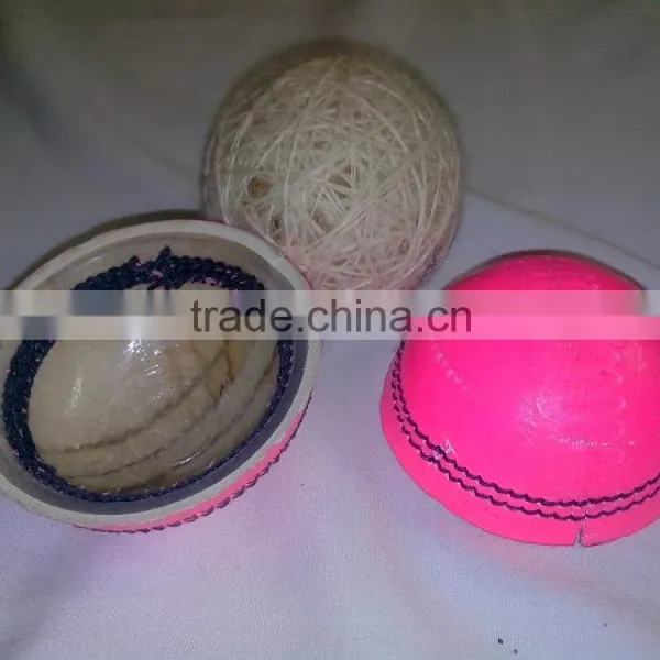 Pink Leather Cricket Ball photo-2