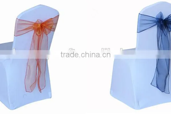 Colorful Organza Spandex Chair Sashes for Wedding Party Hotel Wholesale Supplier's Choice photo-2