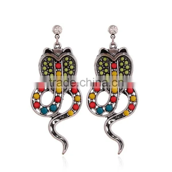 2016 New Design Wholesale Cute Animal Snake Drop Earrings for Free Sample photo-2