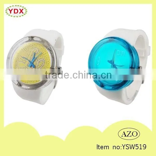 2015 New Design Durable Promotional Round Silicone Wrist Watch Quality Choice photo-2