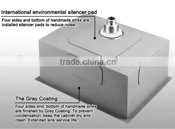 CUPC Certificate American Standard Handmade Stainless Steel Kitchen Sink For Prefab Homes 3018A photo-3