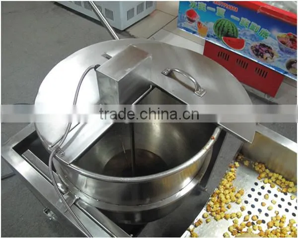 Automatic Gas Heating Caramel Pop Corn Snack Machine photo-3