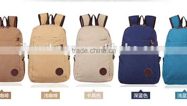 2015 Fashion Colorful Canvas Backpack photo-3
