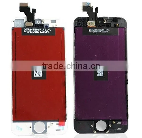 Quality A+ Lcd Black White LCD Display Touch Screen Digitizer Full Assembly For IPhone 5 5S 5C Replacement Repair Parts photo-5