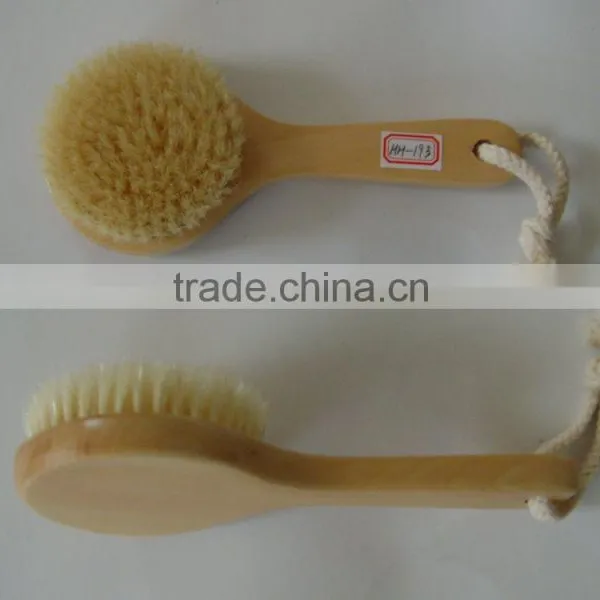 Natural Wooden Cleaning Body Scrub Brush