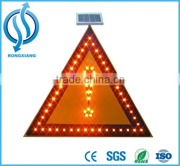 Pedestrian Solar Traffic LED Sign for Slow Down/High Brightness Solar Traffic Reflective LED Warning Signs photo-5
