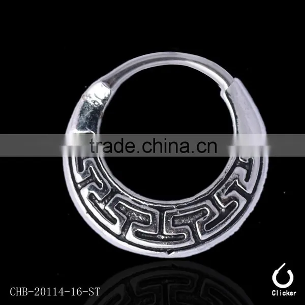 316L Surgical Steel Septum Clicker Non Piercing Fancy Nose Ring Jewelry photo-2