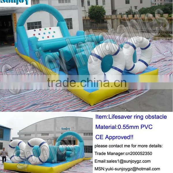 0.9MM PVC Tarpaulin Plato Swimming Life Raft Ring Sunjoy photo-5
