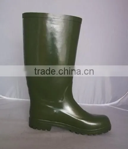 (CH-2518) Popular Olive Men Outdoor Rubber Boots Industry Work Boots Cheap Shoe photo-3