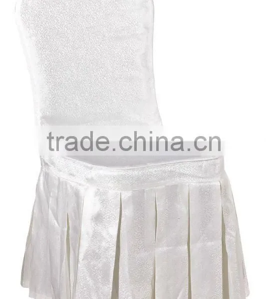 Cheap Wholesale Banquet Chair Cover Wedding Lace Chair Hood In White Color photo-6