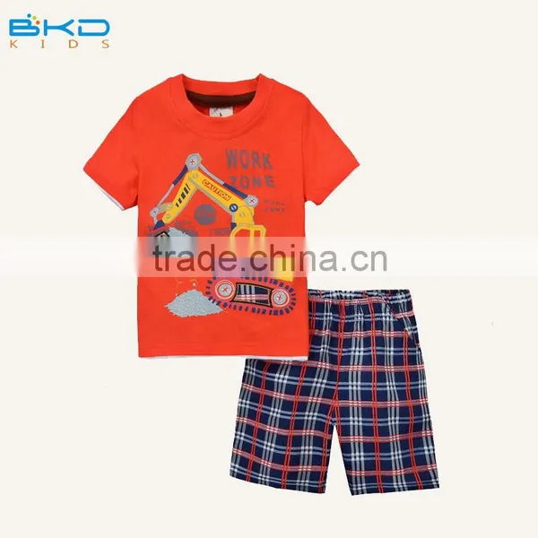 BKD Movtive Print Boys Set, Boys T-shirt and Boys Pants