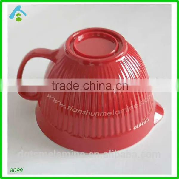 Manufacture Melamine Mixing Bowl With Handle in China photo-2