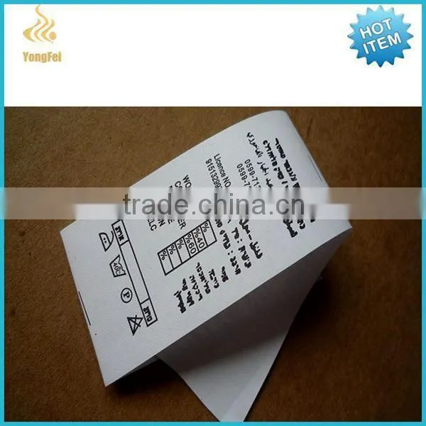 Nylon Taffeta Barcode Label Fabric Water Resistant Ribbon For Garment photo-3