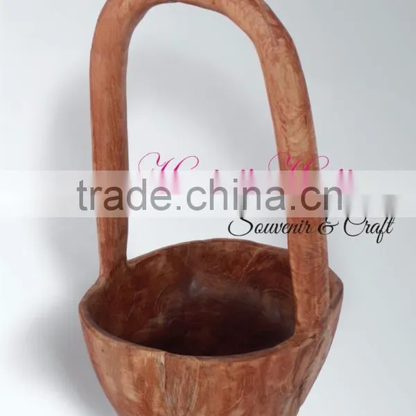 Teak Wood Unique Hanging Bowls Home Decoration