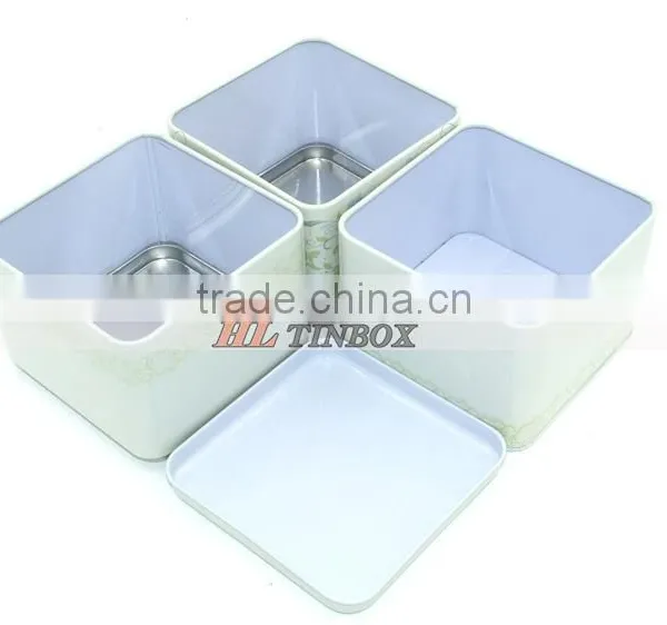 High Quality Spuare Gift Tin Box With Three Layers photo-4
