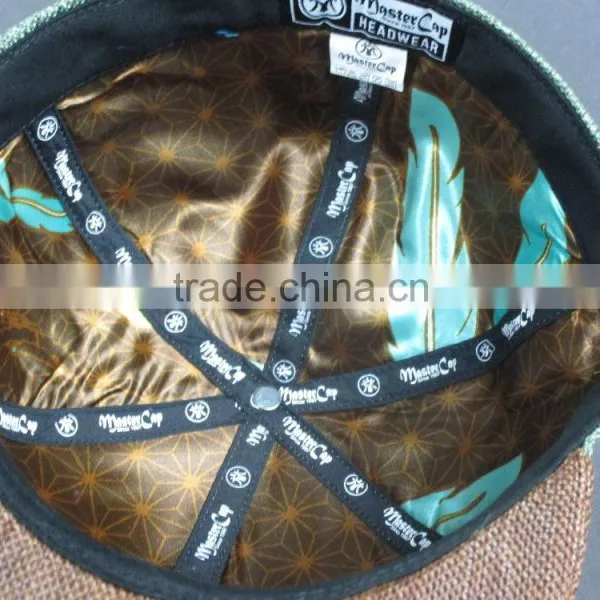 Customer High Quality 6- Panel Linen Snapback Hat With Flat Embroidered Patch photo-6