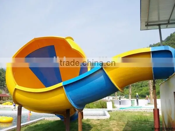 Outdoor Water Park Slide Fiberglass Aqua Park Equipment for Sale