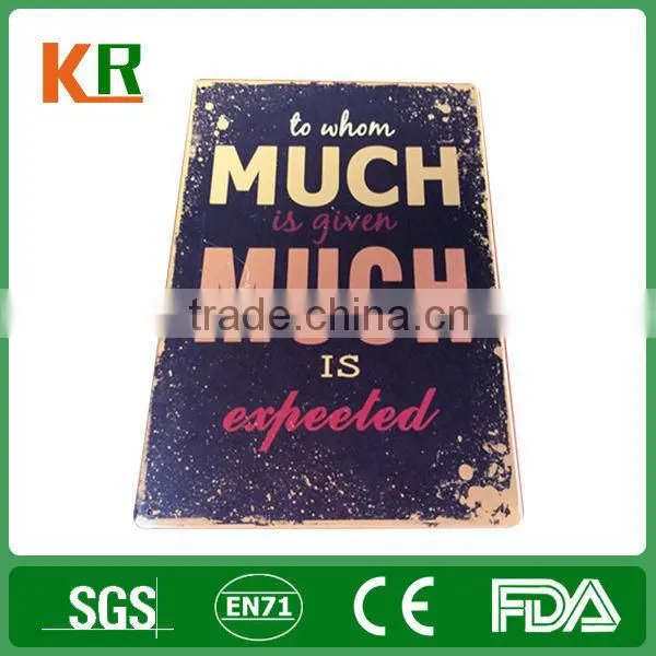 From factory decorative embossed real estate metal sign frames