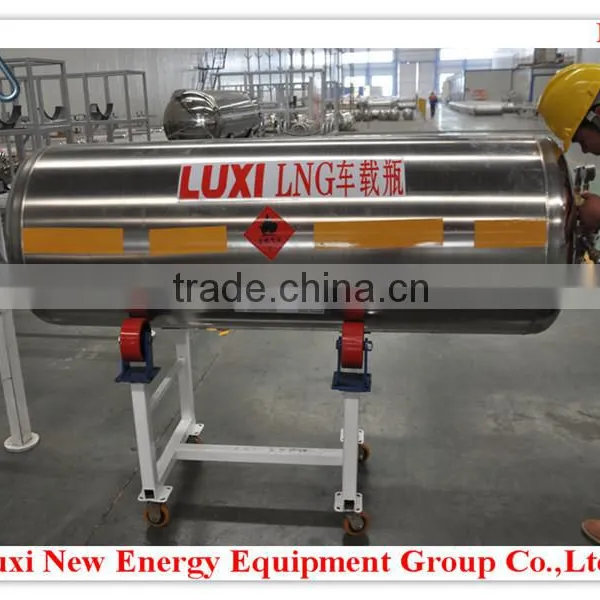 Imported valves Safer 280L LNG cryogenic cylinder for vehicle