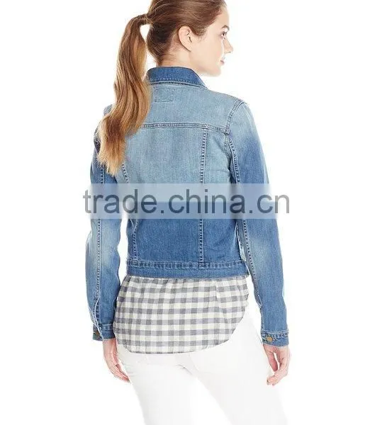New Fashion Denim Trucker Jacket for Lady photo-2