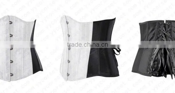 Hot Sale Heavy Brocade Fabric Full Steel Boned Tight Lacing Back Support Corset photo-6