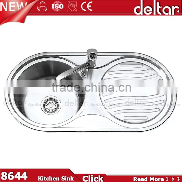 Functional Kitchen Sink ,sri Lanka Double Bowl Stainless Steel Kitchen Sink With Dustbin photo-3