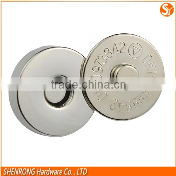 Bag Magnetic Button Strong Magnetic Snap Button Brass Material Magnet Button