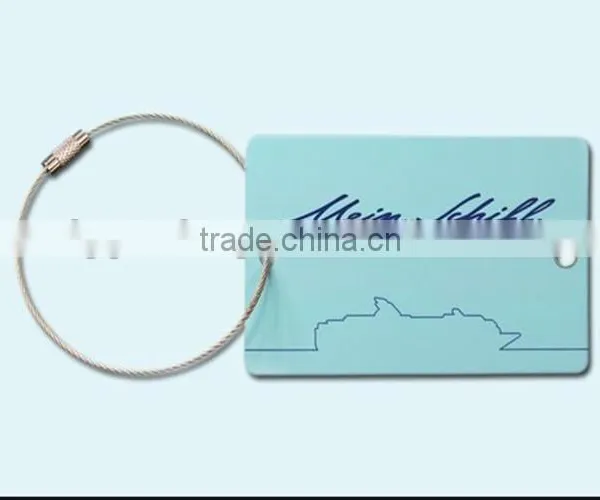 Metal Wire Circle Keychain Stainless Steel Rope Key Cable