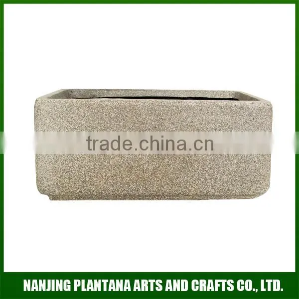 Rectangular Stone Planter Fiberglass Urns Fiberglass Planter