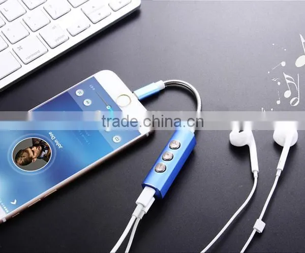 HOT!! New Released 8-pin To 3.5mm Headphone Adapter 2in1 Audio And Charging Cable For IPhone 7/iPhone 7 Plus photo-2