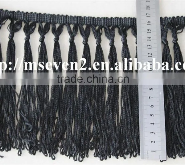 New Arrival100% Polyester Crochet Lace Tassel Border Lace Trims photo-6