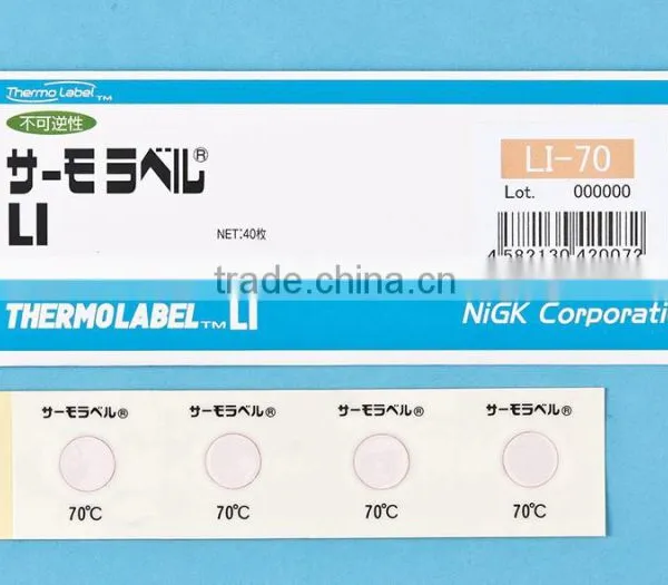 Temerature Indicator for Environmental Investigation/Irreversible/Waterproof/From 40 to 250 Deg.C