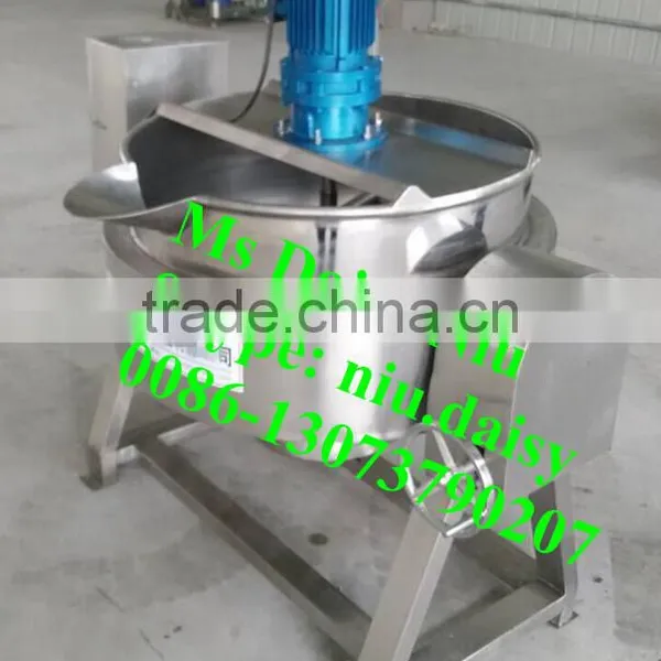 Steam Cooking Kettle With Agitator/double Jacketed Steam Kettles/jacketed Kettle Mixer photo-3