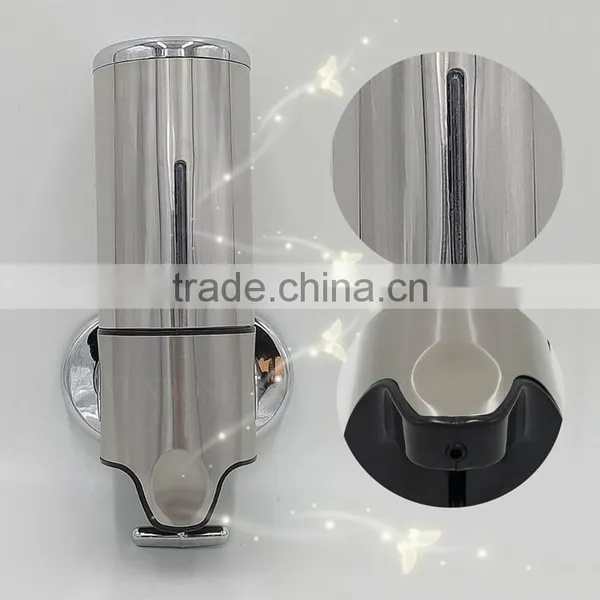 Refillable Wall Mounted Stainless Steel Liquid Soap Dispenser photo-2