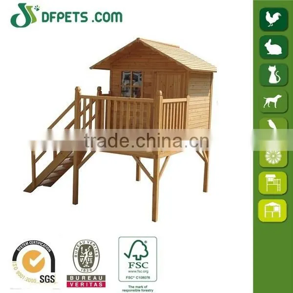 Child Garden Product Outdoor Large Wood Kids House DFP004 photo-3