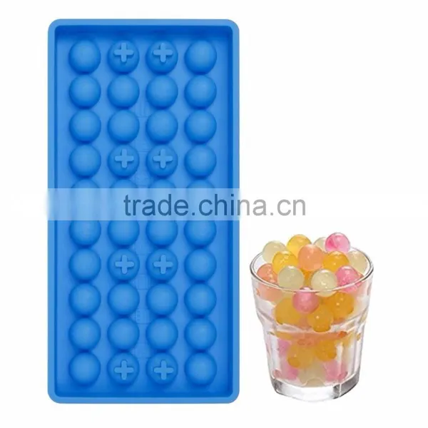New Design Hot Selling Food Grade Flexible Silicone 40 Cavitys Ice Ball Mold photo-4