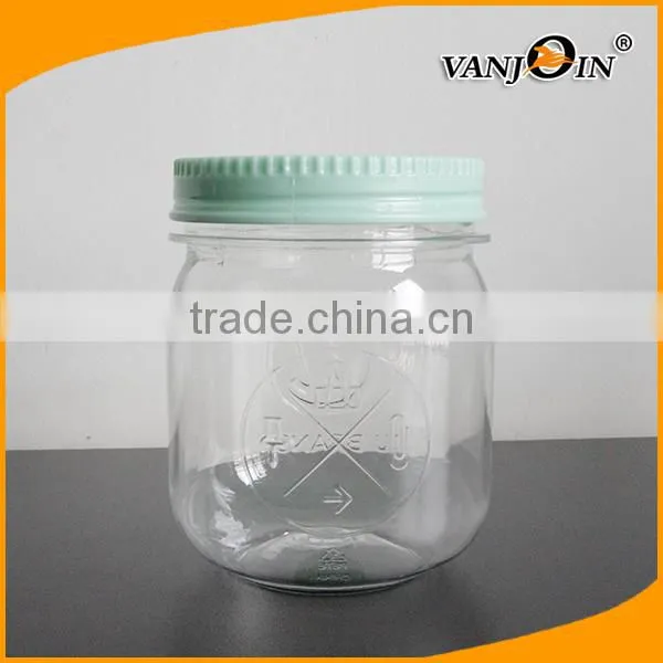 Food Grade Empty Plastic Jars 250ml / 550ml Disposable Plastic Food Containers photo-4