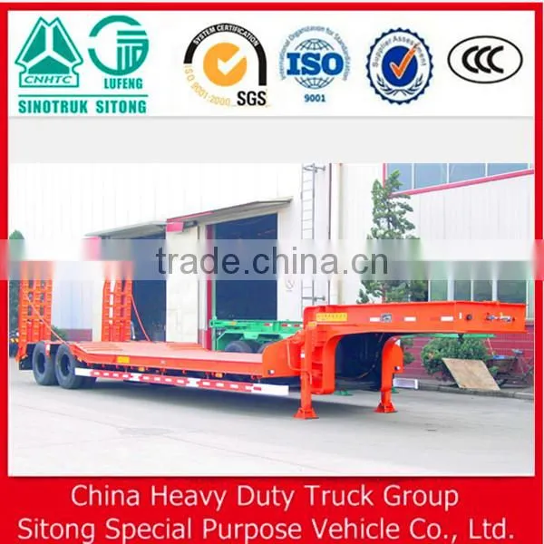 New Double Tire 60 Tons Low Bed/Lowboy Truck Semi Trailer photo-2