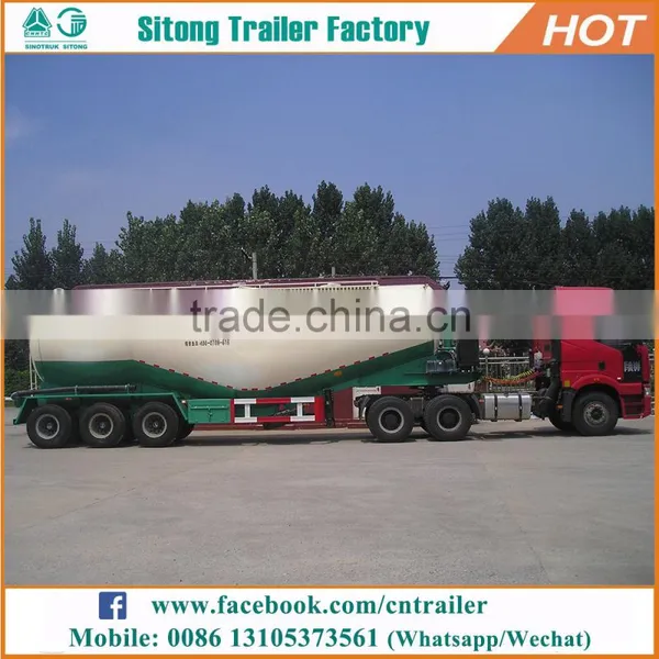 Customized Tanker Trailer Capacity Dry Silo Bulk Cement Bulker Tank Trailer For Sale photo-2