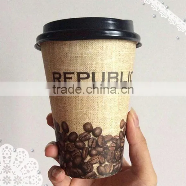 12oz 350ml Double Wall Disposable Take Away Coffee Paper Cup photo-2
