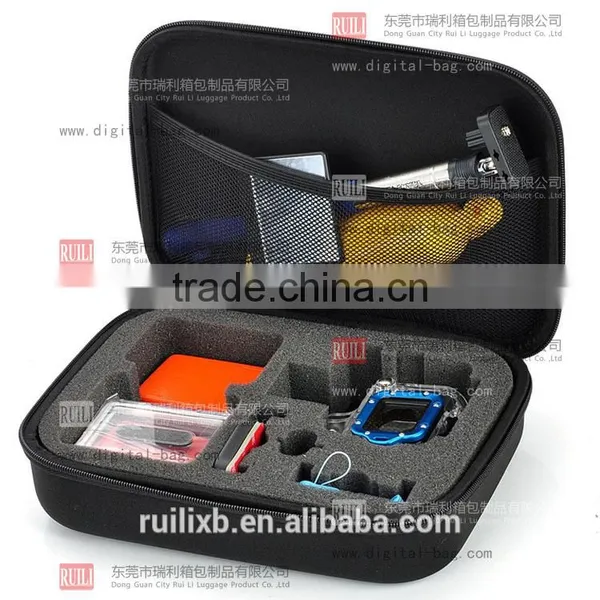 Empty Waterproof Zipper Locking Bags Shockproof EVA Hard Shell Camera Case photo-6