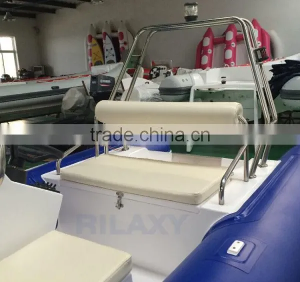 Rigid Inflatable Fiberglass Pontoon Boat photo-5