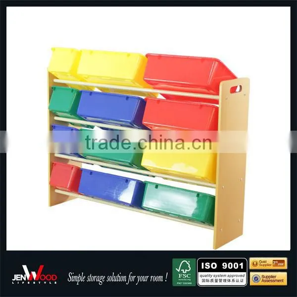 OEM Natural Finish MDF Big Capacity Kids Toy Storage Box photo-3