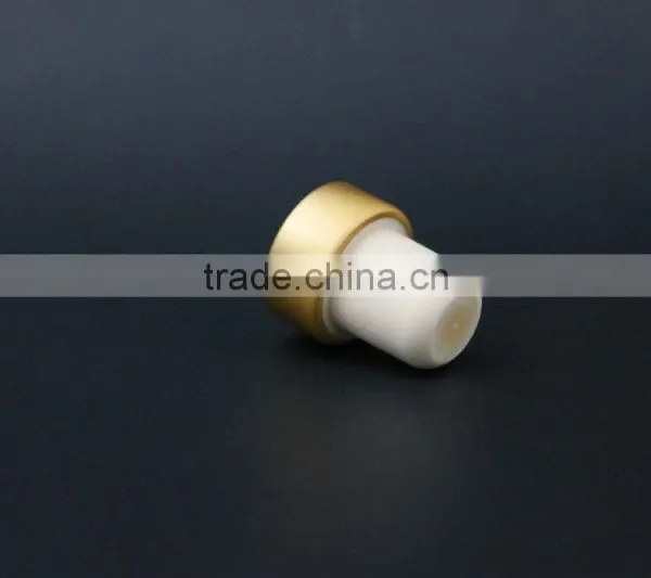 Gold Aluminum Cap With Synthestic Cork Wine Bottle Stopper Manufacturer photo-3